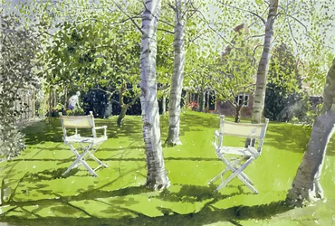 Silver Birches, 1988 (wc på papir)